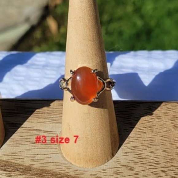 Carnelian Gemstone Rings - Picture 4 of 10